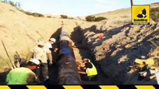 External Repair of Steel Pipes in Mines using CFRP [upl. by Clovah667]