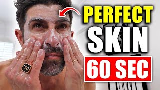 The PERFECT 60 Second Skin Care Routine for Men CLEAR SKIN FAST [upl. by Eceinhoj]