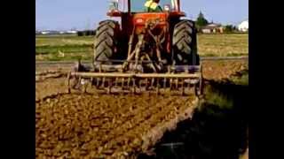 Preparazione terreno per scavo Fossi con Fiat780 e fresa Falconero [upl. by Siegfried]