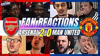 MAN UNITED FANS SET PIECE NIGHTMARE😱REACTION TO ARSENAL 20 MAN UNITED  2425 PREMIER LEAGUE [upl. by Anastice549]