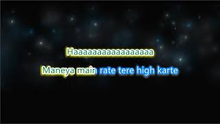 Gal Karke  Asees Kaur  Karaoke with Lyrics [upl. by Abas379]