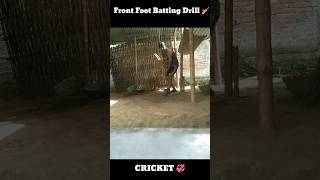 Front Foot Batting Drill 🏏 cricket testcricket batting kingkohli rohitsharma anishprasad [upl. by Claudio]