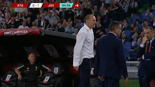 Atalanta Juventus 01  Allegri fuorioso per lespulsioneVlahovic regala la Coppa Italia [upl. by Haseena]