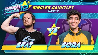 SFAT vs Sora  Singles Gauntlet Bracket 4 Round 2  Smash Summit 12  Fox vs Fox [upl. by Yralih]