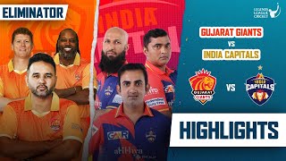 Gujarat Giants VS India Capitals  Eliminator Highlights Match  Legends League cricket 2023 [upl. by Yelsna]