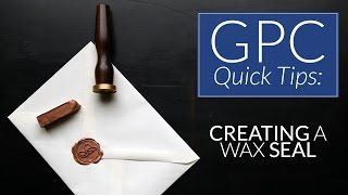 How to Use a Wax Seal [upl. by Yluj]