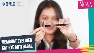 Membuat Eyeliner Cat Eye Anti Gagal Dengan L’Oreal Flash Cat Eye Eyeliner [upl. by Auqinat]