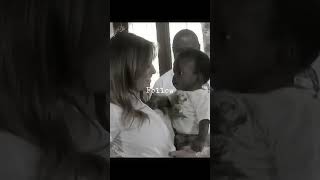 First Lady Melania humanitarian visit last term firstlady trump maga viralvideo fyp [upl. by Zetneuq655]