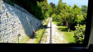 Italy  The San Vigilio funicular railway in Bergamo [upl. by Naujad]