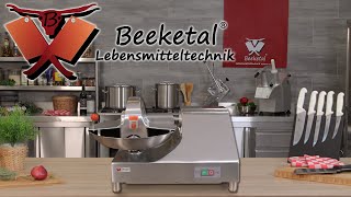 Beeketal Tischkutter Kutter Fleischereiausstattung Mischer Menger Fleischkutter BFK9 [upl. by Oisangi291]