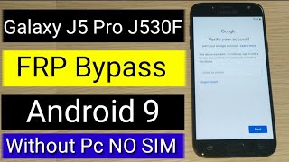 Galaxy J5 Pro J530F FRP Bypass u6  SMJ530F FRP Bypass  j530f u6 frp bypass  j530f u6 frp 90 [upl. by Antonia]