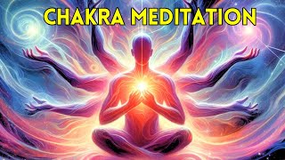 Guided Meditation Open Balance Chakras • Heal amp Sleep Aura Cleansing • Chakra Balancing and Healing [upl. by Eceela]