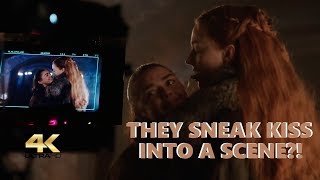 ⁴ᵏ Arya Maisie Williams and Sansa Stark Sophie Turner WOULD KISSING EACH OTHER for some scene [upl. by Dun]