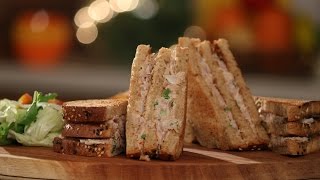 Tuna Sandwich  Not So Junky  by Chef Siddharth  Sanjeev Kapoor Khazana [upl. by Teragram]