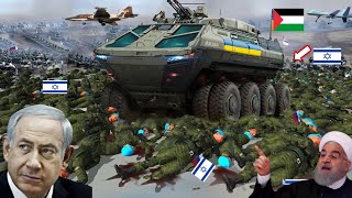 Iran Airforce Brutual Attack to Destroy Israeli Army Weapons Convoy  Gaza vs Israel War  GTA 5 [upl. by Kyrstin]