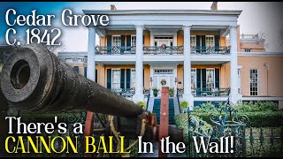 CANNON BALLS are still in the walls of Cedar Grove in Vicksburg Mississippi [upl. by Amuh720]