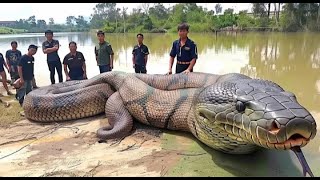 Biggest snake in the world  Green Anaconda  Worlds largest snake  Techbye World [upl. by Aksehcnarf]