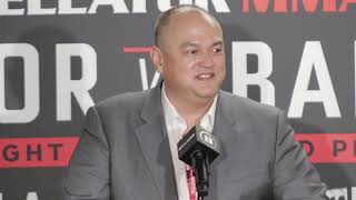 Scott Coker Talks Ryan Bader vs Fedor Emelinaneko  Bellator 214 PostFight Press conference [upl. by Eentrok]