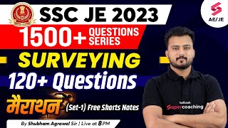 SSC JE Civil Engineering 2023  Surveying Marathon  Civil Engineering Capsule Shubham Agrawal Sir [upl. by Bondon767]