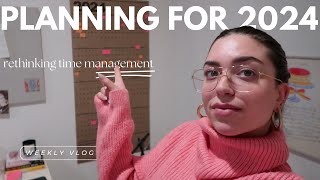 Rethinking Time Management in 2024  weekly vlog [upl. by Higley]