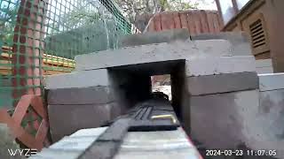 32324  testing tunnel with wyze v3 camera on the boxcar coloniejunctionrailroad [upl. by Hurty]