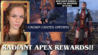 Radiant Apex❓ Heed The Whispers of Sithis  Crown Crates Opening  The Elder Scrolls Online [upl. by Leonor657]