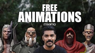 3d Animations Free Download  Mixamo  Tutorial  Malayalam [upl. by Earahc529]