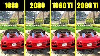 GTA 5 RTX 2080 TI Vs RTX 2080 Vs GTX 1080 TI Vs GTX 1080 Frame Rate Comparison [upl. by Rotkiv]