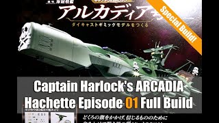 Ep01 Arcadia 84 quotSpace Pirate Captain Harlockquot Hachette Collections Japan Full Build [upl. by Llet]