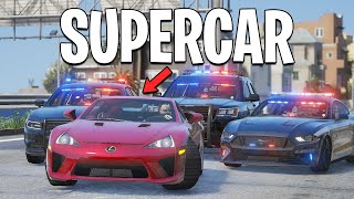 Robbing Banks With Supercars in GTA 5 RP [upl. by Germaun]