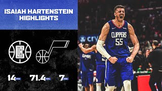 Isaiah Hartenstein came in clutch against the Utah Jazz  LA Clippers [upl. by Lucic]