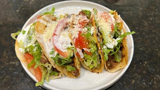 RICOS TACOS DE CARNE MOLIDA [upl. by Yartnoed]