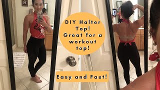 How To Make A Halter Top  DIY Halter Top Tutorial [upl. by Sheelagh]