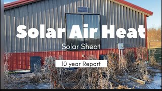 How does a Passive Air Heating system work and is it reliable SolarSheat 1500 10 year report [upl. by Krystin]