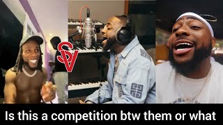 Davido preview his new song after burnaboy dropped a new song preview too [upl. by Monaco]