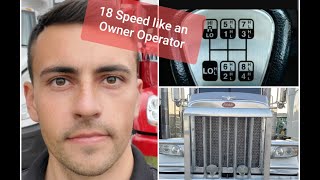 how to shift 18 speed 18speed heavyhaul trucking freightliner combine farm work cool [upl. by Goodard369]