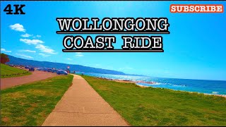 Wollongong Coast Ride 4K HD  A bike ride along the Wollongong Coastal Track past all the beaches [upl. by Linnea773]