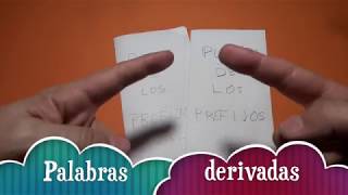 Palabras derivadas Prefijos y sufijos [upl. by Ijnek]