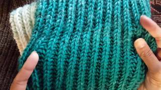 How to knit 1color brioche stitch a Knittycats Knits tutorial [upl. by Alma]