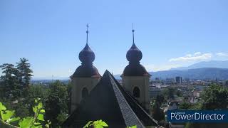 Klagenfurt Kreuzbergl mit Lerchenfeldgymnasium und Westschule [upl. by Jez]