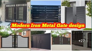 Modern Iron Metal Gate design  steel main gate design for home  latest steel main gate design [upl. by Ahsemed]