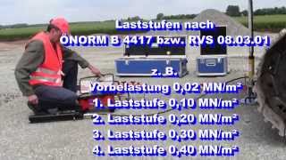 Lastplattenversuch nach ÖNORM B 4417 mit dem Plattendruckgerät AX01 [upl. by Yellehs]