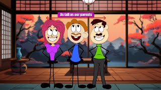 How Tall can we Grow  more videos  aumsum kids cartoon science [upl. by Sileas]