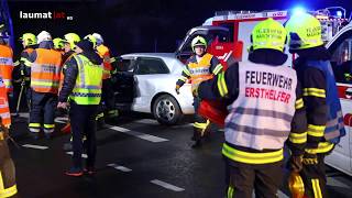 Schwerer Kreuzungscrash im Abendverkehr in Weißkirchen an der Traun [upl. by Aihsatan]