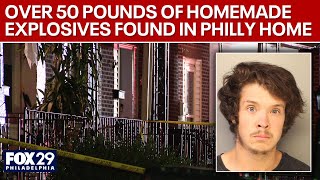 Over 50 pounds of homemade explosives found in Philadelphia home [upl. by Ellehcirt281]