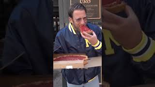 DAVE PORTNOY REVIEWS CHICAGO’S ORIGINAL DEEP DISH PIZZA daveportnoy food pizza usa nyc shorts [upl. by Elleda]