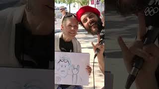 Pintando e bordando defante reporterdoidao diogodefante humor paris [upl. by Allerie987]