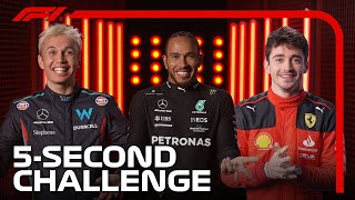 F1 Drivers Take On The Five Second Challenge [upl. by Mccall289]