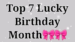 Top 7 lucky Birthday According to your Birthday month😊 Gleam point [upl. by Atir]