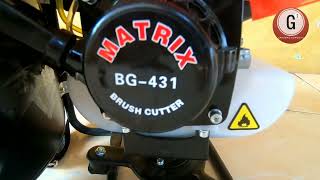 Matrix BG 431 Brush Cutter  Test Mesin Potong Rumput 4 tak [upl. by Emilee]